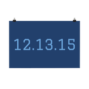 Custom Name / Initials / Date - Navy