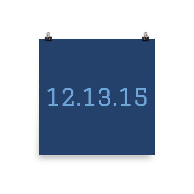 Custom Name / Initials / Date - Navy