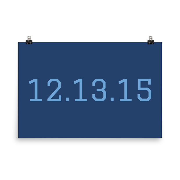 Custom Name / Initials / Date - Navy