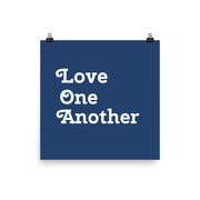 Love One Another - Navy Poster