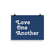 Love One Another - Navy Poster
