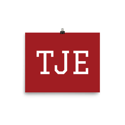 Custom Name / Initials / Date - Red