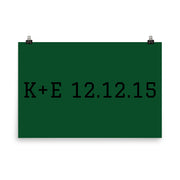 Custom Name / Initials / Date - Green