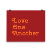 Love One Another - Red Poster