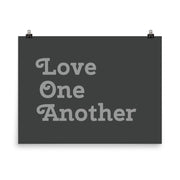 Love One Another - Grey Poster