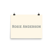 Custom Name / Initials / Date - Cream