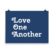 Love One Another - Navy Poster