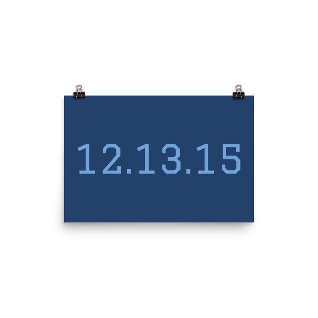 Custom Name / Initials / Date - Navy