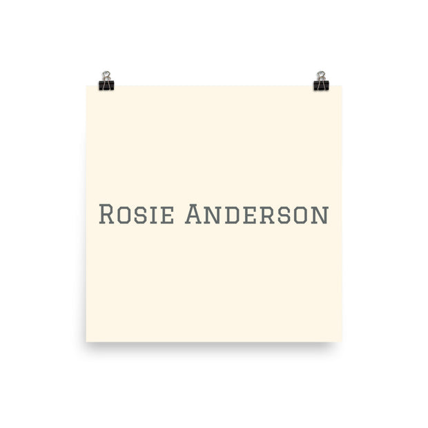 Custom Name / Initials / Date - Cream