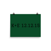 Custom Name / Initials / Date - Green
