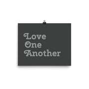 Love One Another - Grey Poster