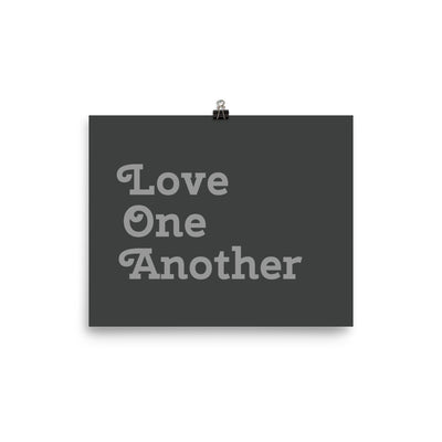 Love One Another - Grey Poster