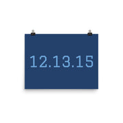 Custom Name / Initials / Date - Navy