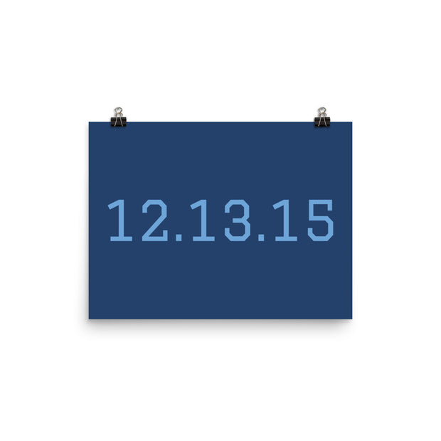 Custom Name / Initials / Date - Navy