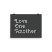 Love One Another - Grey Poster
