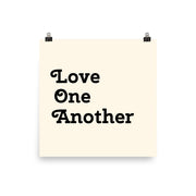 Love One Another - Cream Poster