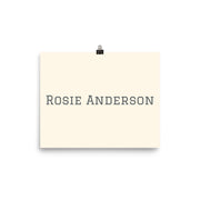 Custom Name / Initials / Date - Cream