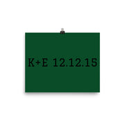 Custom Name / Initials / Date - Green