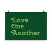 Love One Another - Green Poster