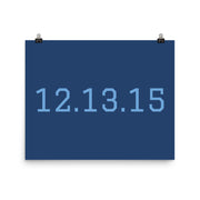 Custom Name / Initials / Date - Navy