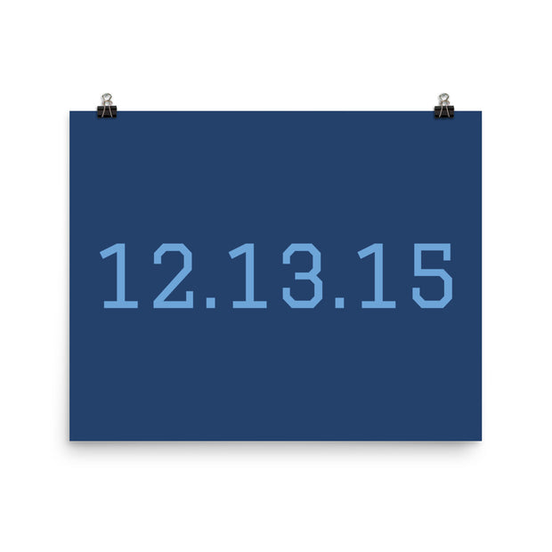 Custom Name / Initials / Date - Navy