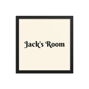 Customizable Name - Cream - Horizontal - Framed