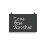 Love One Another - Grey Poster