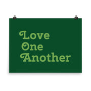Love One Another - Green Poster