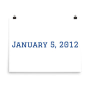 Custom Name / Initials / Date - White