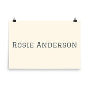 Custom Name / Initials / Date - Cream