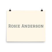 Custom Name / Initials / Date - Cream