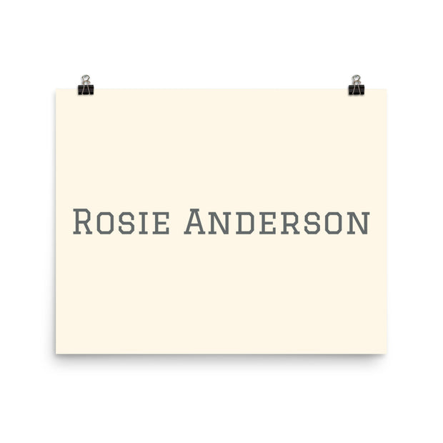 Custom Name / Initials / Date - Cream