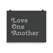 Love One Another - Grey Poster