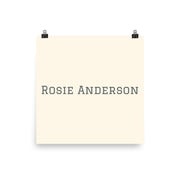 Custom Name / Initials / Date - Cream