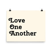 Love One Another - Cream Poster