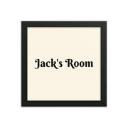 Customizable Name - Cream - Horizontal - Framed