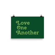 Love One Another - Green Poster