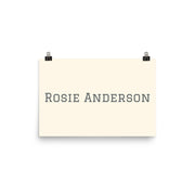 Custom Name / Initials / Date - Cream