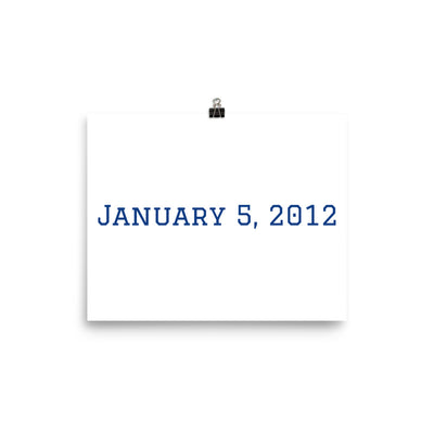 Custom Name / Initials / Date - White
