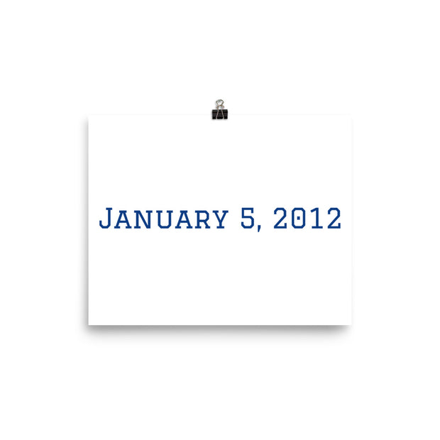 Custom Name / Initials / Date - White