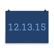 Custom Name / Initials / Date - Navy