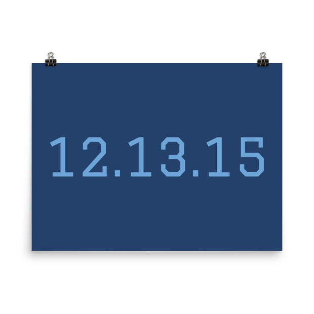 Custom Name / Initials / Date - Navy