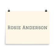 Custom Name / Initials / Date - Cream