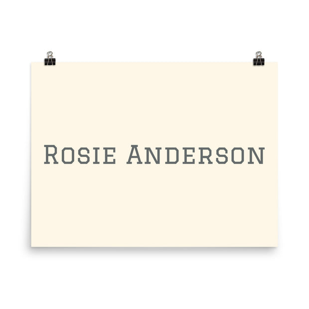 Custom Name / Initials / Date - Cream