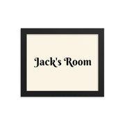 Customizable Name - Cream - Horizontal - Framed