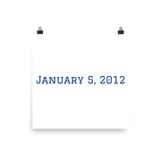 Custom Name / Initials / Date - White