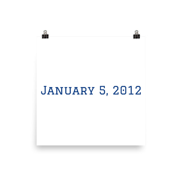 Custom Name / Initials / Date - White