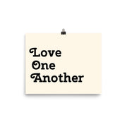 Love One Another - Cream Poster