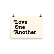 Love One Another - Cream Poster