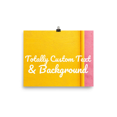 Custom Background & Text